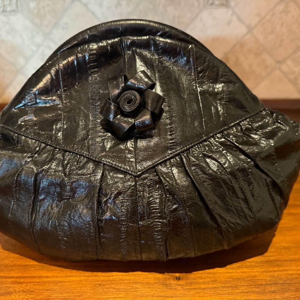 REAL EEL SKIN VINTAGE CLUTCH